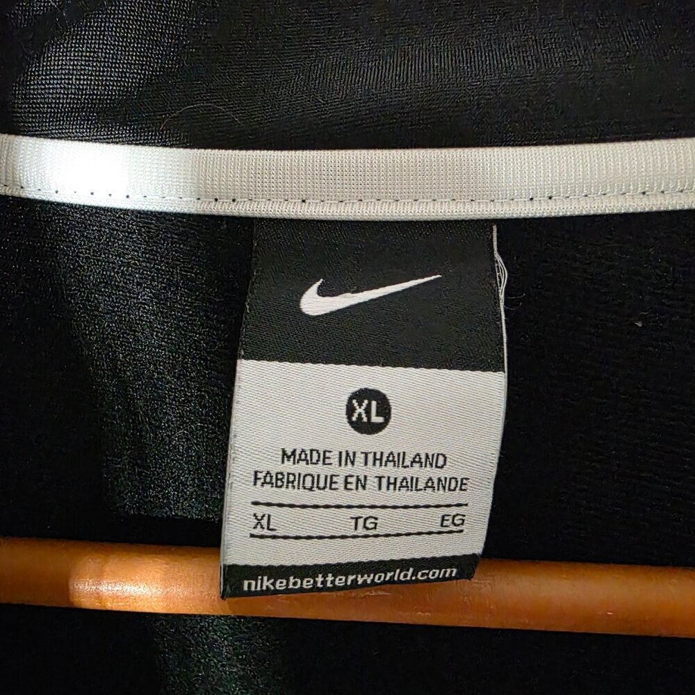 Nike Men's Black and White Striped Full Zip Track Jacket Size XL - Picture 4 of 9